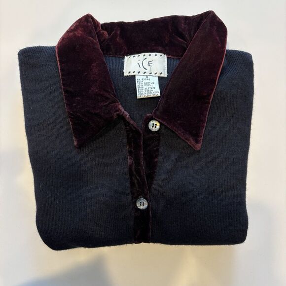 Women’s Velvet Collar Sleeve Button Down Cardigan S Steampunk Goth Punk Renfaire - Picture 8 of 8